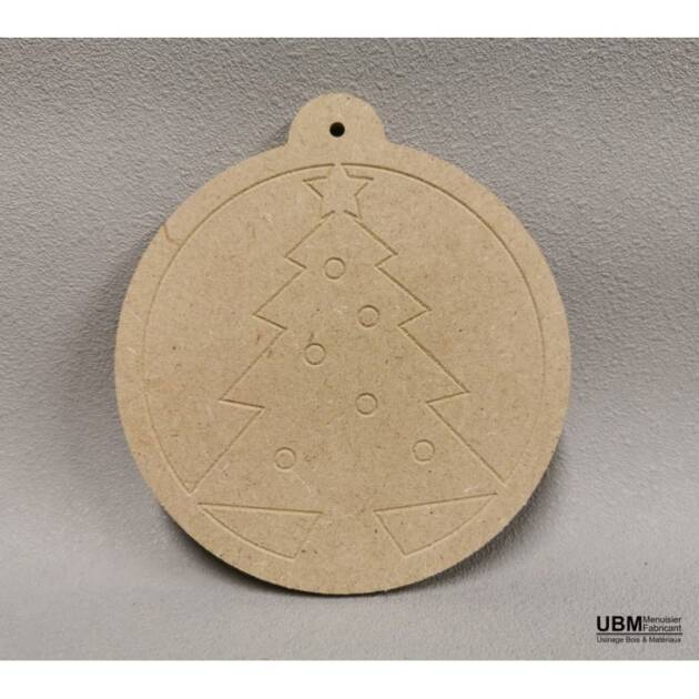 Boule de Noël Sapin - 10cm
