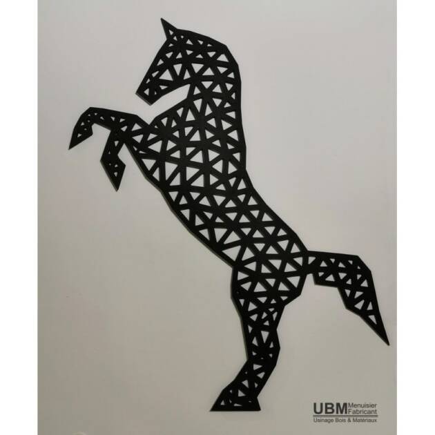 Cheval cabré - 100cm x 93cm